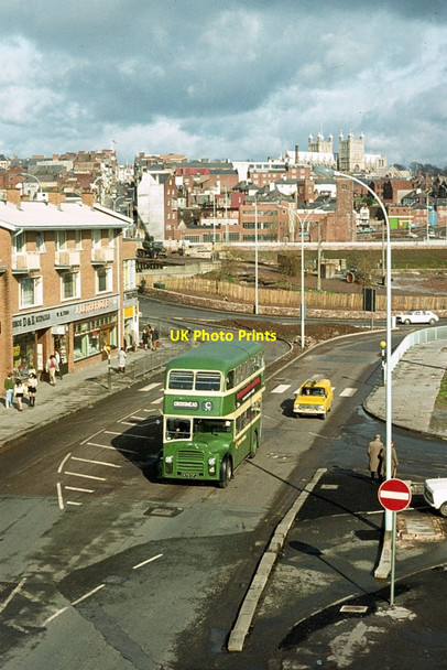 Photo 6"x4" View from St Thomas's Station, Exeter \u00e2\u0080\u0093 1973 Exeter c1973