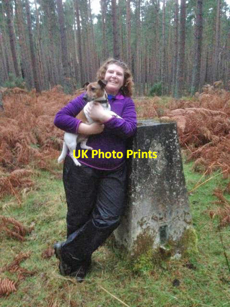 Photo 6"x4" Hills Trig Point Flush Bracket S7212 Muir of Lochs c2014