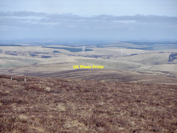 Photo 6"x4" View down Adams Rig Blackhope Scar c2021