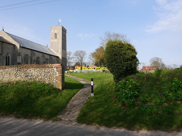 Photo 6"x4" Pond Lane Entrance to St. Peter and St. Paul's Knapton Knapton\/TG3034 c2021