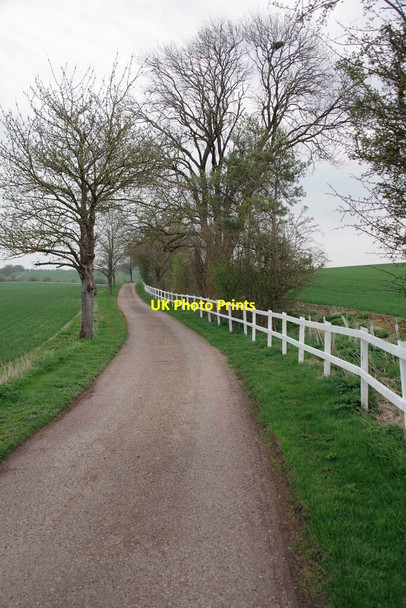 Photo 6"x4" Fence Beside the Bridleway Great Chesterford c2021