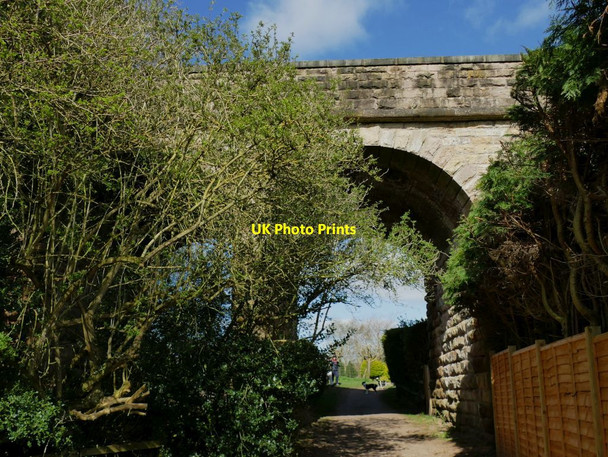 Photo 6"x4" Old railway viaduct near Spofforth Castle Spofforth c2021