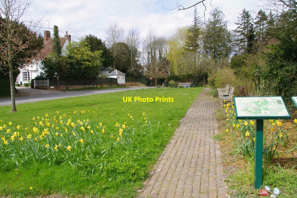 Photo 6"x4" Helions Bumpstead Village Green Helions Bumpstead c2021