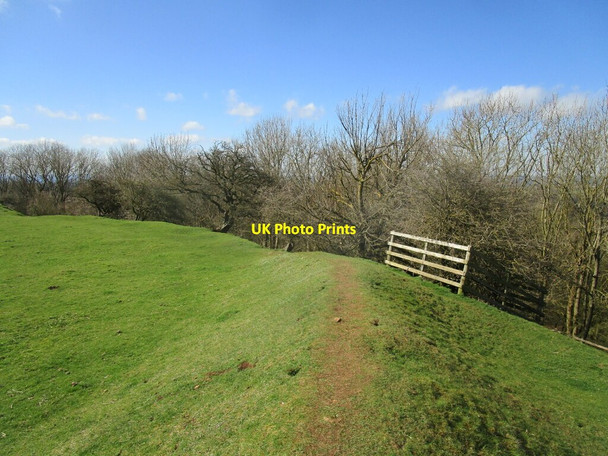 Photo 6"x4" North west corner of the ramparts, Burrough Iron Age hill fort Burrough on the Hill c2021