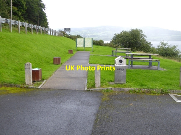 Photo 6"x4" Picnic tables at the Lookout Portroe c2017