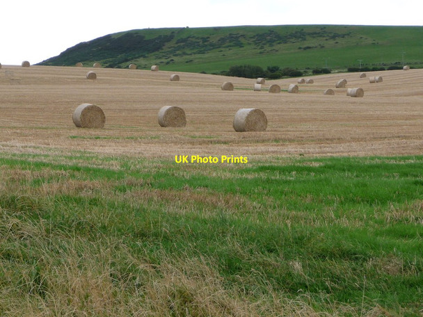 Photo 6"x4" A shallow dry valley, on Hunt Cliff Brotton c2017