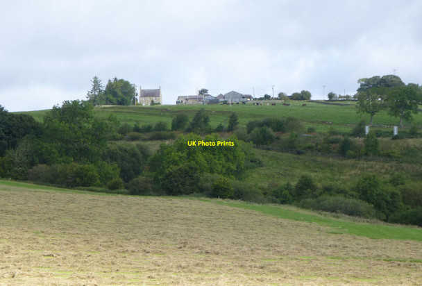 Photo 6"x4" Looking across the valley to Kirkwhelpington Kirkwhelpington c2017
