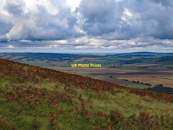 Photo 6"x4" View north from Humbleton Hill Akeld c2017