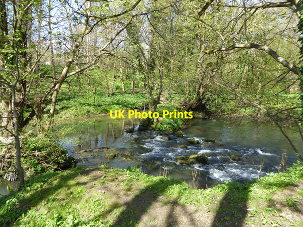 Photo 6"x4" Broken weir, Mells River Frome c2017