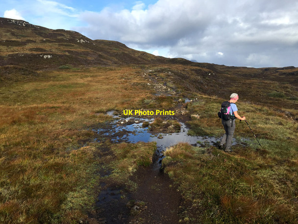 Photo 6"x4" The path to An Sgurr Sandamhor c2017