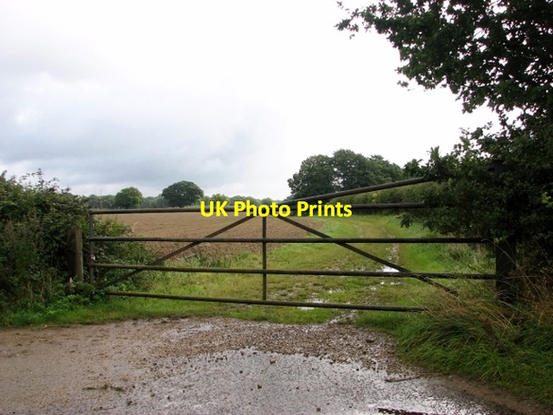 Photo 6"x4" Gated farm track Easton\/TG1310 c2017