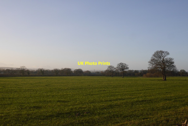 Photo 6"x4" A big grass Cheshire field Lavister c2016
