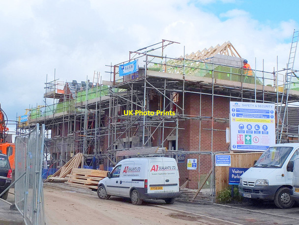 Photo 6"x4" House building on Higher End Close, Billinge Billinge c2017