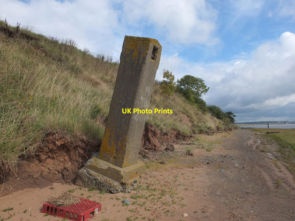 Photo 6"x4" Concrete structure near Oglet Point Speke c2017