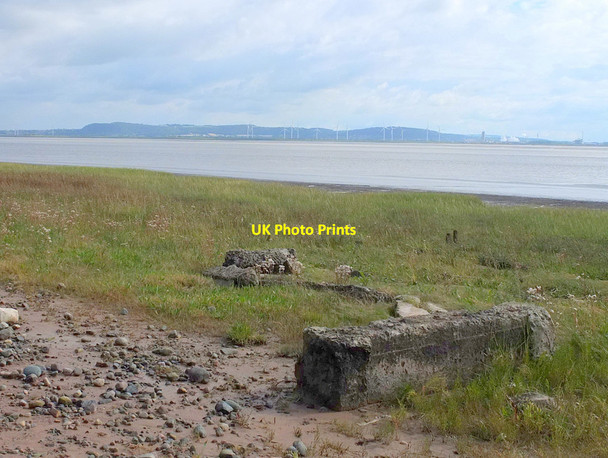 Photo 6"x4" Bank of the River Mersey at Oglet Speke c2017