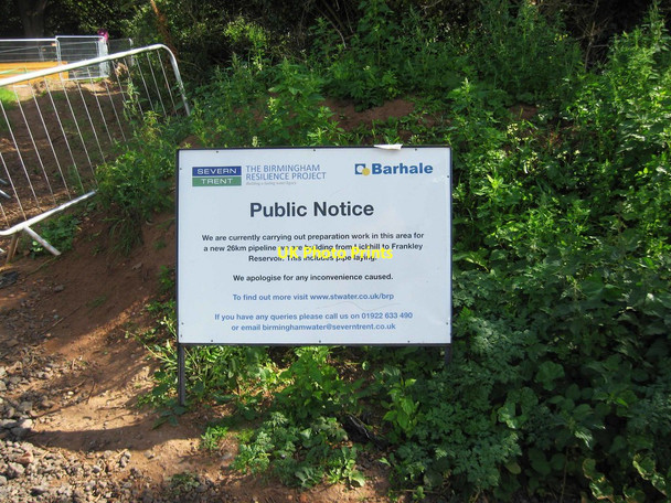 Photo 6"x4" Public notice in temporary car park, Burlish Top Nature Reserve, Stourport-on-Severn Stourport-on-Severn c2017