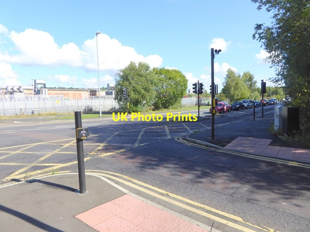 Photo 6"x4" Junction of Handy Drive (A1114) and Cross Lane Whickham c2017