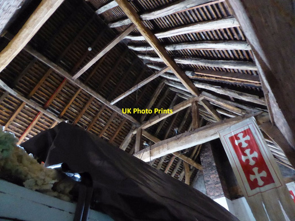 Photo 6"x4" The roof of a tithe barn Tewkesbury c2017