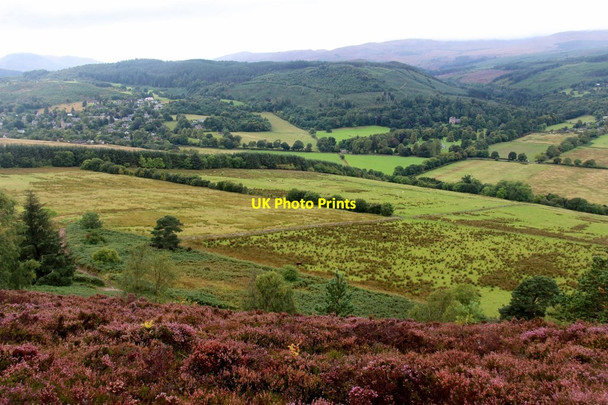 Photo 6"x4" Strathpeffer fields from the Knock Farril Blairninich c2017
