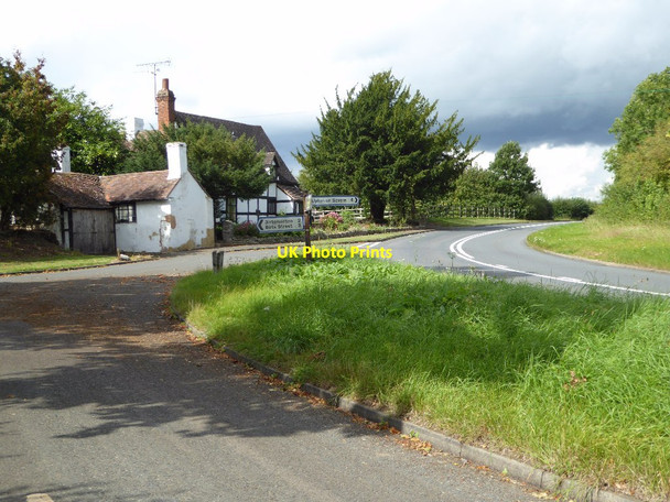 Photo 6"x4" Road junction on the B4211 near Longdon Buckbury c2017
