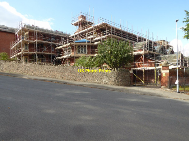 Photo 6"x4" Scaffolding at Malvern College Great Malvern c2017