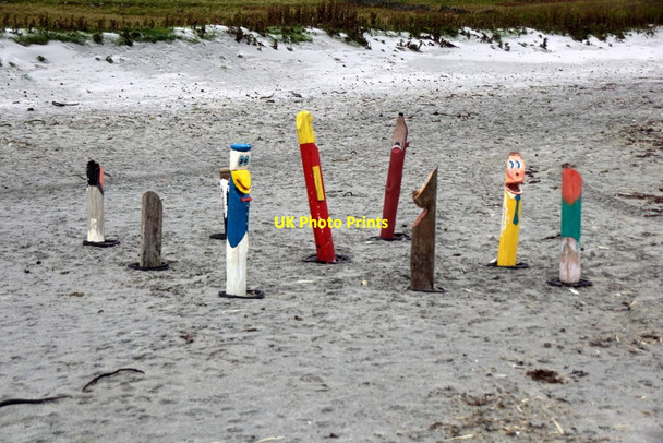 Photo 6"x4" Echoes of Unstfest on Easting beach Mailand c2017