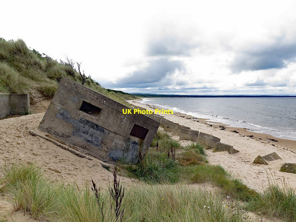 Photo 6"x4" Pillbox south of Burghead Caravan Site Burghead c2017