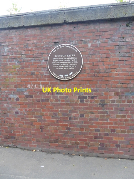Photo 6"x4" Memorial to the Blaydon Races Blaydon c2017