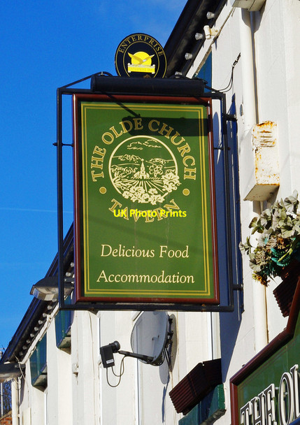 Photo 6"x4" The Olde Church Tavern (2) - sign, North Baileygate, Pontefract Pontefract c2013