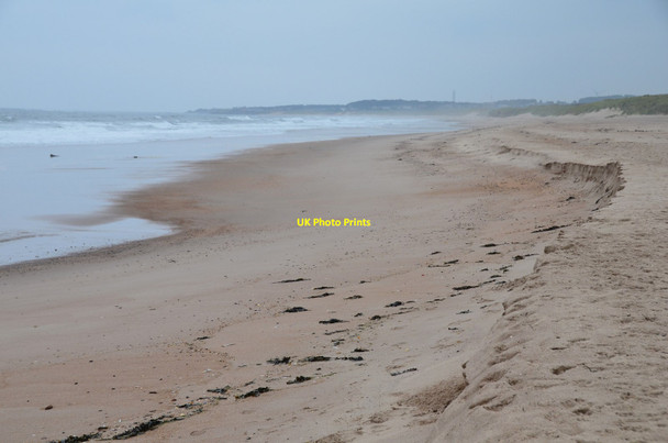 Photo 6"x4" Sand and surf, Druridge Bay Widdrington c2017