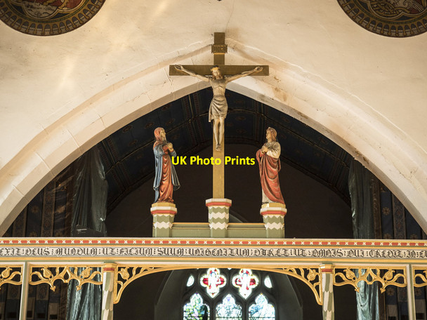Photo 6"x4" St Andrew, Nuthurst - Rood Nuthurst\/TQ1926 c2017