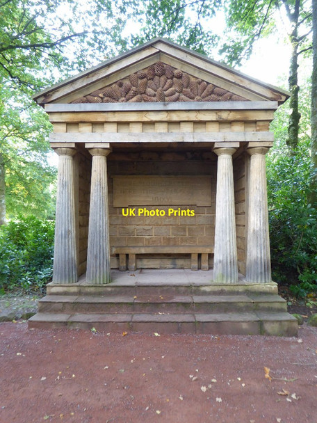 Photo 6"x4" Wooden temple in the grounds of Dumfries House Auchinleck\/NS5521 c2017