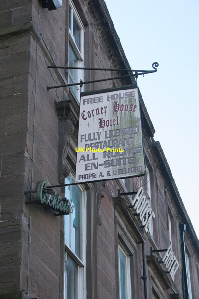 Photo 6"x4" Sign for Corner House Hotel Montrose c2017