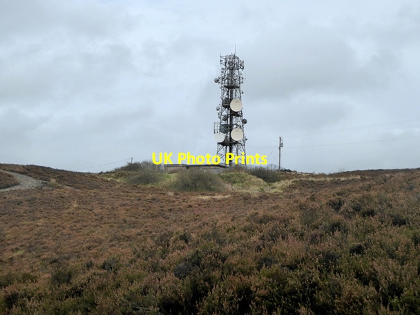 Photo 6"x4" Mobile phone mast at Loughanleagh Teevurcher c2017