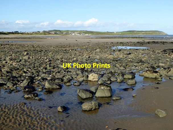 Photo 6"x4" Rocks on the beach at Ganderstown Clogherhead c2017