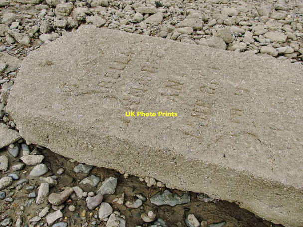 Photo 6"x4" Detail of the Death Stone at Pwll Pwll\/SN4801 c2017