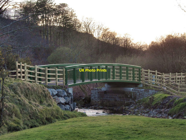 Photo 6"x4" Cyclepath bridge over River Amman Cefn-bryn-brain c2016