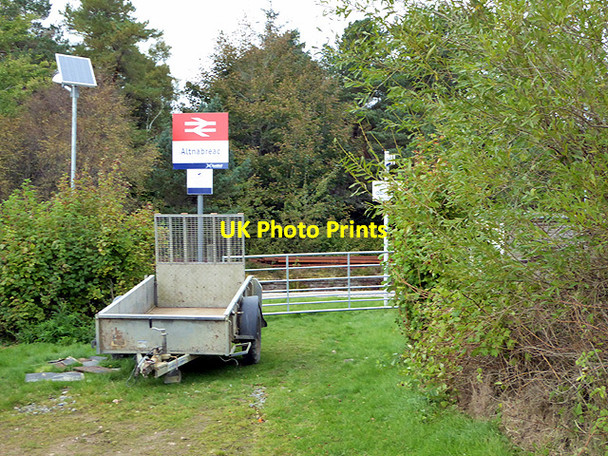 Photo 6"x4" Access to Altnabreac station Altnabreac Sta c2017