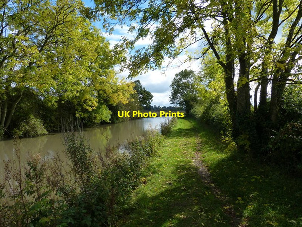 Photo 6"x4" Towpath along the Ashby Canal Far Coton c2017