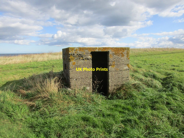 Photo 6"x4" Small pillbox close to Withow Gap Skipsea Brough c2017