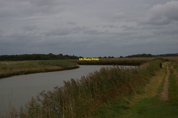 Photo 6"x4" View downriver at Snape Maltings Gromford c2017