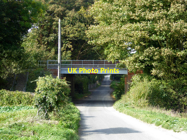Photo 6"x4" Railway bridge over Sutton Lane Ringwould c2017