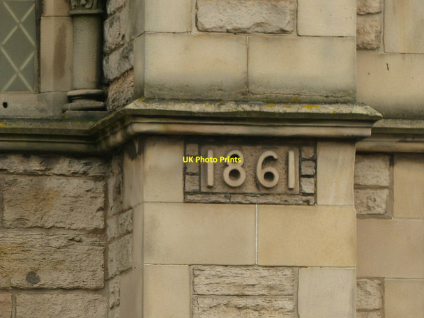Photo 6"x4" Datestone, Pilrig Free Church Edinburgh c2017
