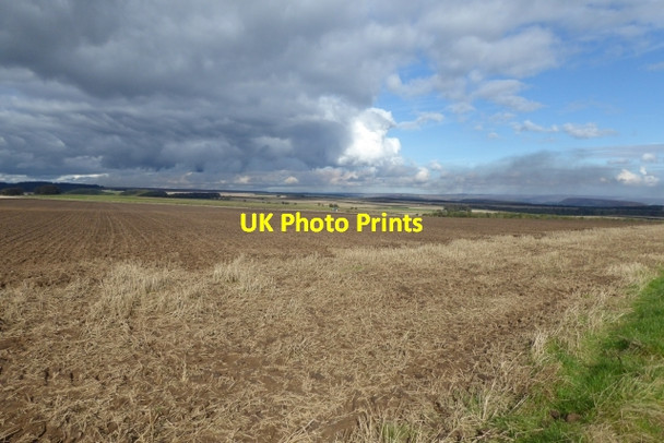 Photo 6"x4" Bare fields next to the bridleway Boltby c2017