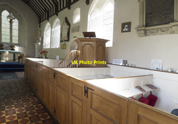 Photo 6"x4" St Peter ad Vincula, Folkington - Box pews Folkington c2017
