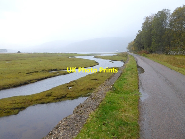Photo 6"x4" Water course at  Inverscaddle Inchree c2017