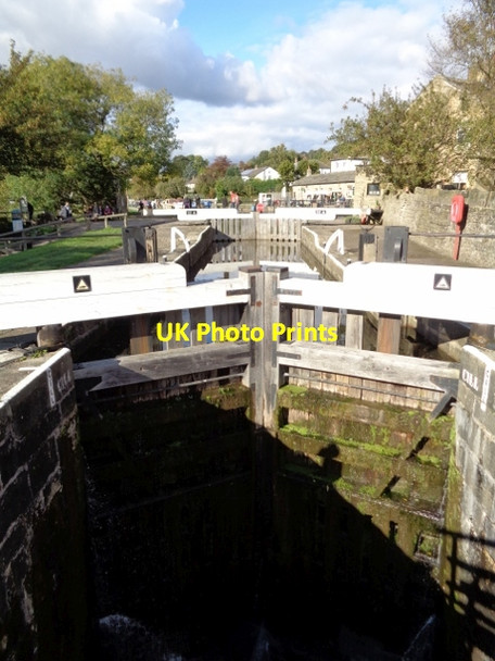 Photo 6"x4" Five rise locks at Bingley Bingley\/SE1139 c2017