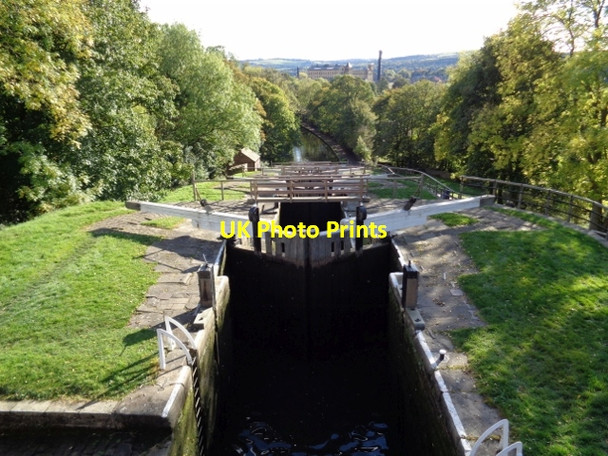 Photo 6"x4" Five rise locks at Bingley Bingley\/SE1139 c2017 P1