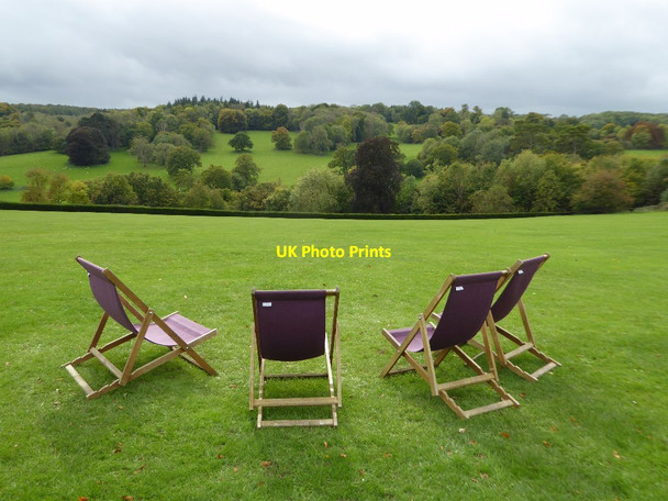 Photo 6"x4" Deckchairs at Polesden Lacey Polesden Lacey c2017