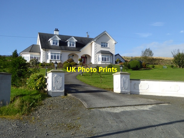Photo 6"x4" House on the slopes below Loughanleagh Teevurcher c2017
